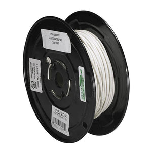 250' White 18/1 Stranded Braid Wire Spool 1
