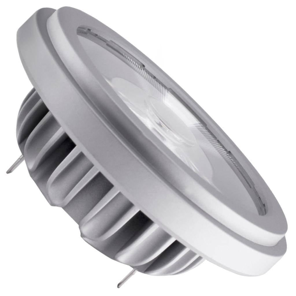 18.5 watt 12 volt AR111 Screw Terminals Base 3000K Narrow Spot Dimmable LED 1
