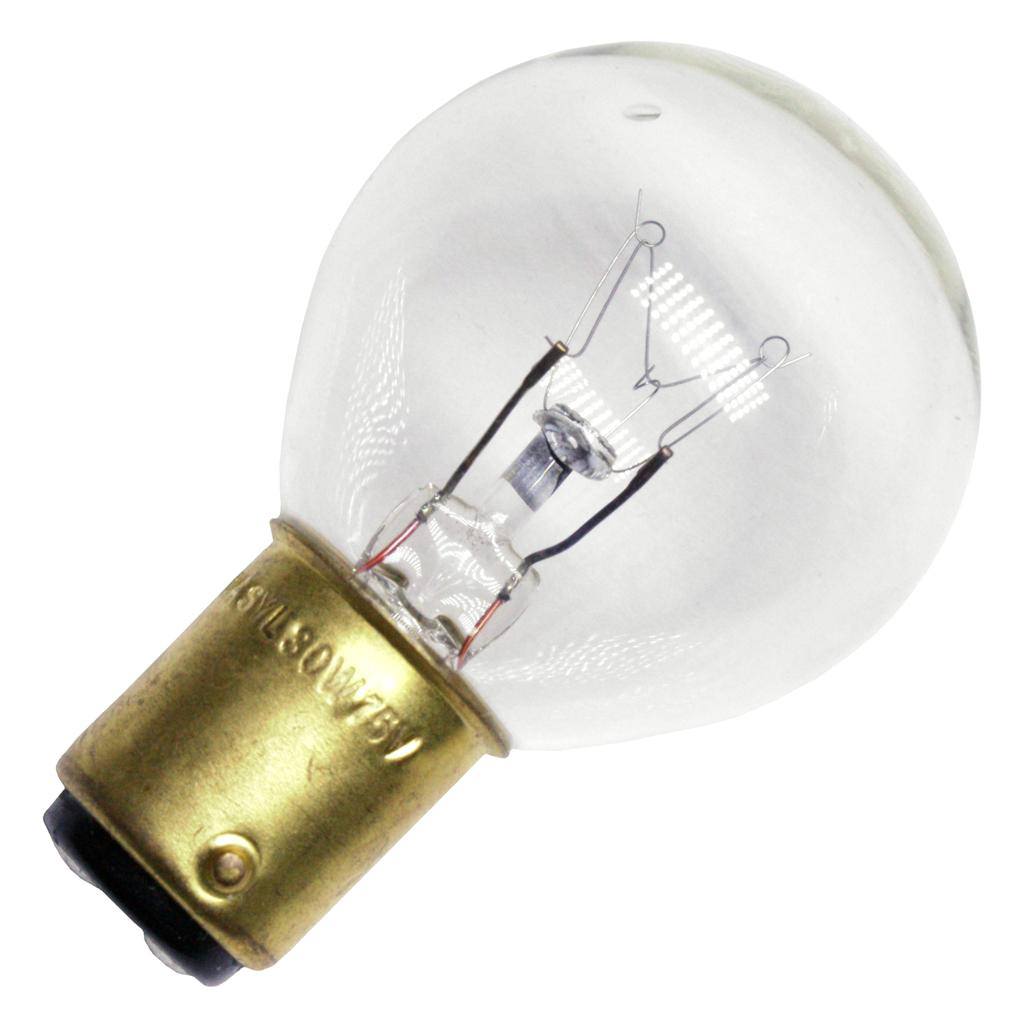 30 watt 75 volt S11 Double Contact Bayonet Base Clear Train Marker 1