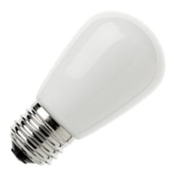 75 watt 120 volt S14 Medium Screw Base Ceramic White 1