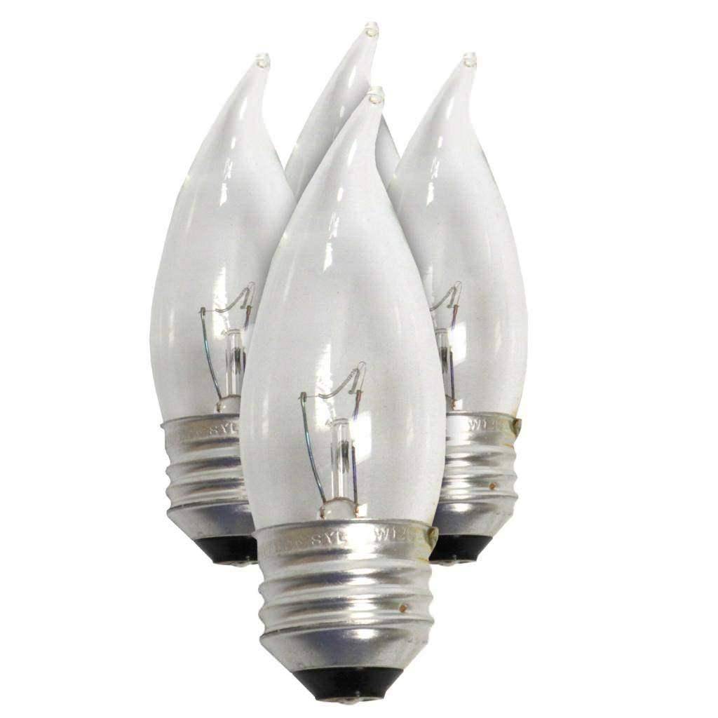 25 watt 120 volt 2850K B10 Medium Screw Base 2850K Warm White (4 pack) 1