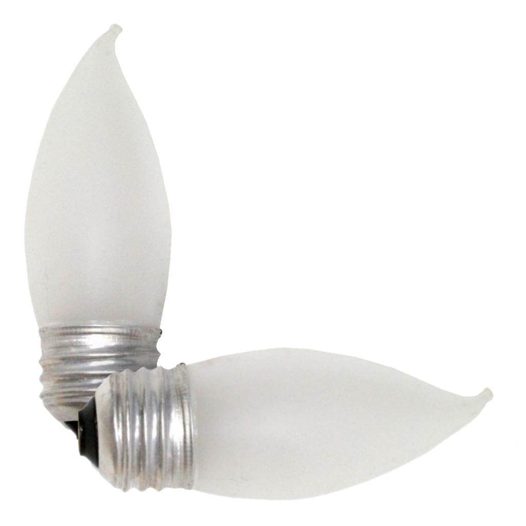 25 watt 120 volt B10 Medium Screw Base Frosted (2 pack) 1