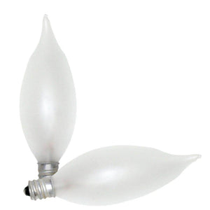 25 watt 120 volt B10 Candelabra Screw Base 2850K Warm White Frosted (2 pack) 1