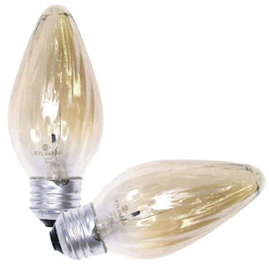 25 watt 120 volt F15 Medium Screw Base Iridescent Amber (2 pack) 1