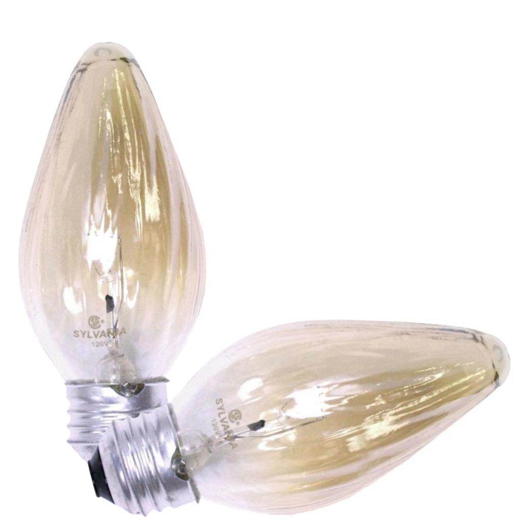 40 watt 120 volt F15 Medium Screw Base Amber Tint (2 pack) 1