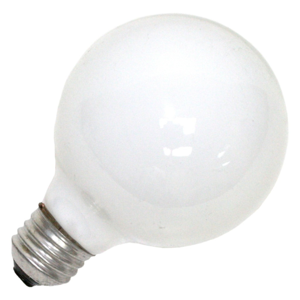 25 watt 120 volt G25 Medium Screw Base Long Life 2850K Warm White 1