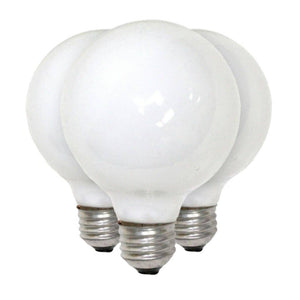 40 watt 120 volt G25 Medium Screw Base 2850K Warm White (3 pack) 1