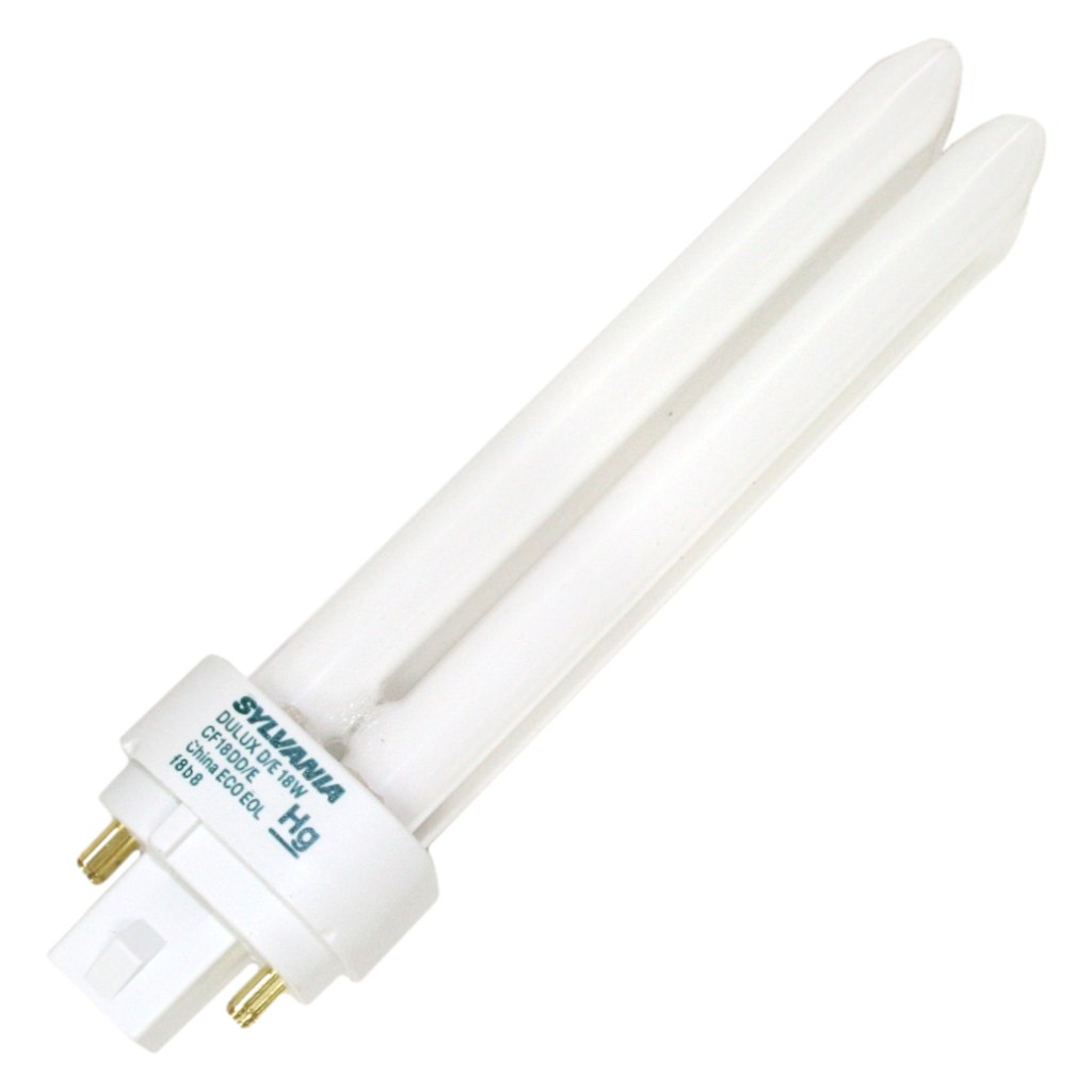 18 watt T4 4-Pin Base 2700K Warm White CFL 1