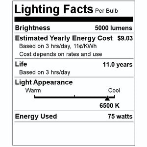 75 watt 120 volt 96" T12 Single Pin Base 6500K Daylight Fluorescent Light Bulb 2