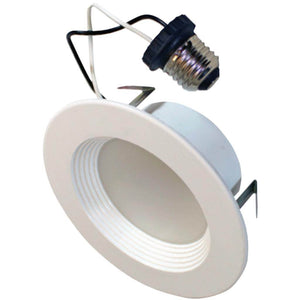 4" 8 Watt 120 volt Medium Screw Base 4000K Dimmable Flood LED RT4 Retrofit Kit 1