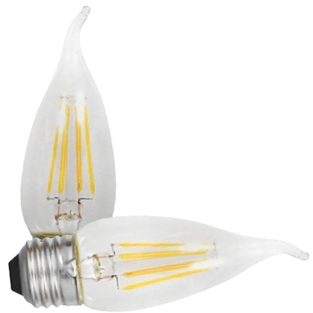 5.5 watt 120 volt B10 Medium Screw Base 2700K Warm White Dimmable LED (2 pack) 1