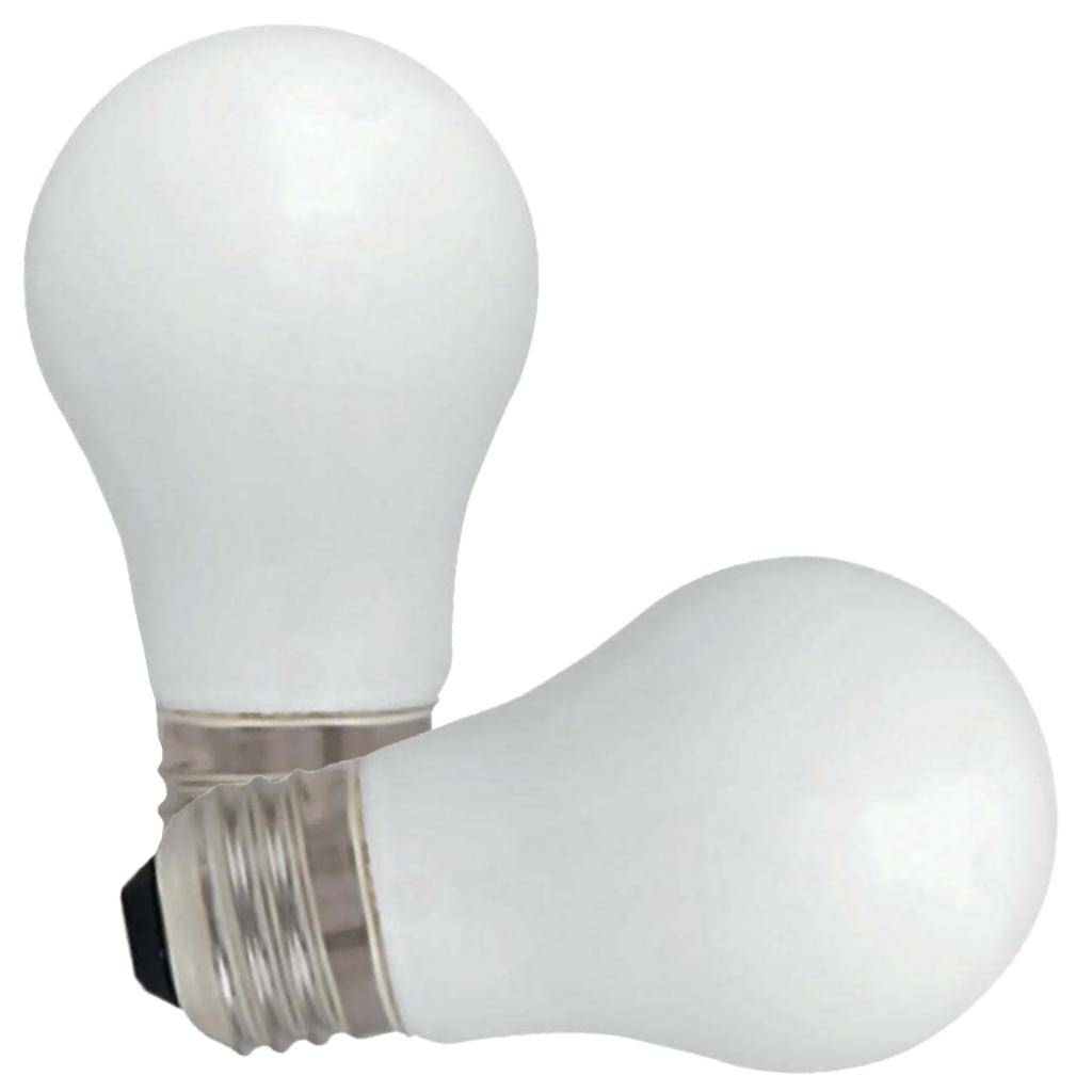 8 watt 120 volt A15 Medium Screw Base 5000K Daylight Frosted Dimmable LED (2 Pack) 1