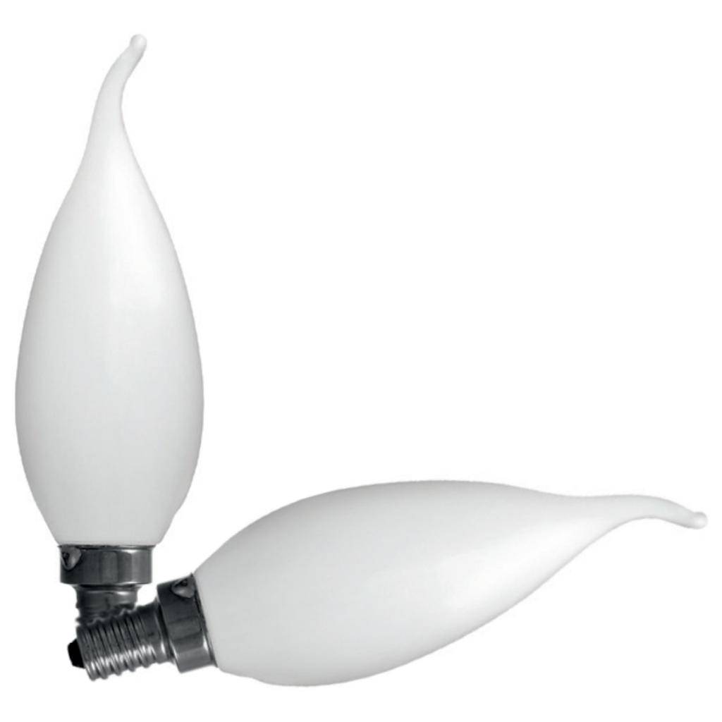 4.5 watt 120 volt B10 Candelabra Screw Base 2700K Warm White Dimmable LED (2 pack) 1