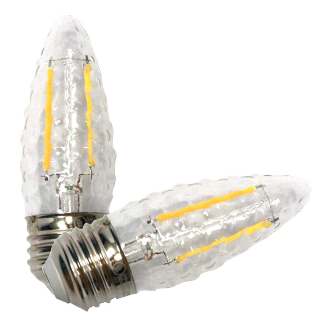 4 watt 120 volt B10 Medium Screw Base 5000K Daylight Clear Dimmable LED (2 Pack) 1