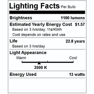13 watt 120 volt PAR38 Medium Screw Base 3500K Dimmable Flood LED 2