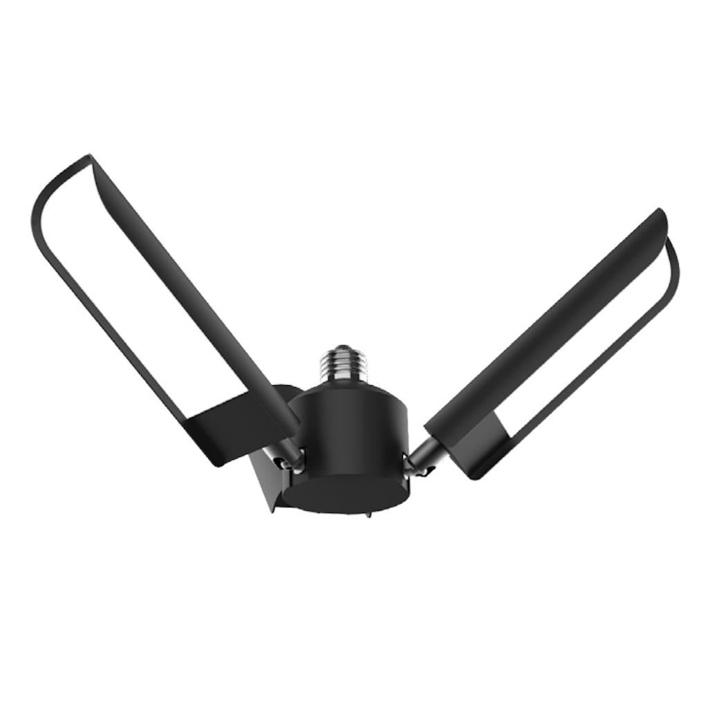 60 watt 120 Volt Medium Screw Black 5000K Daylight LED Garage Light 1