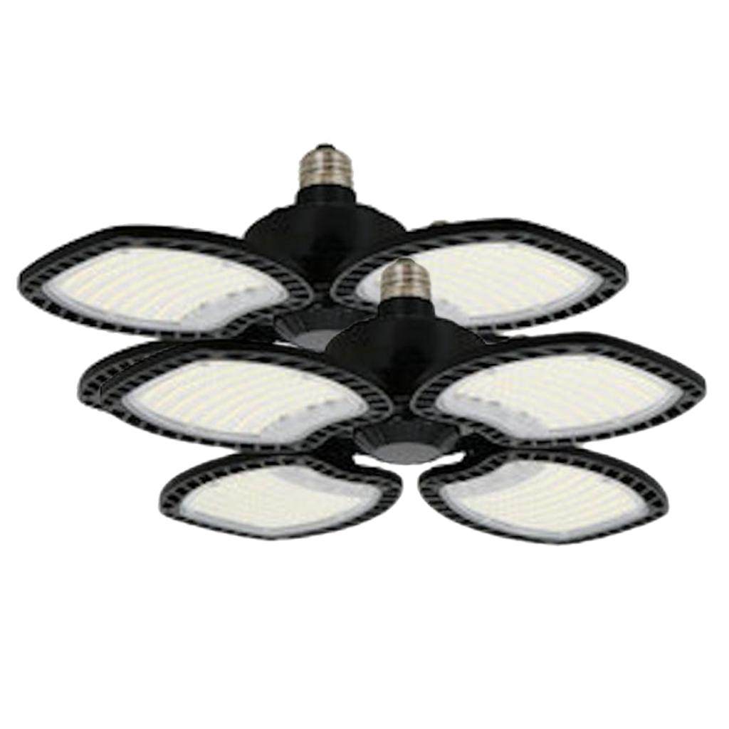 80 watt 120 Volt Medium Screw Black 6500K Daylight LED Garage Light (2 Pack) 1