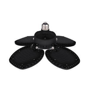 80 watt 120 volt Medium Screw Base 5000K Daylight Black LED Utility Light 3