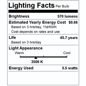 5.5 watt 120/277 volt 4-Pin Base 3500K Neutral White Ballast Bypass LED 2