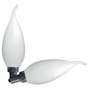 5.5 watt 120 volt Candelabra Screw Base 3500K Neutral White LED Light Bulb (2 Pack) 1