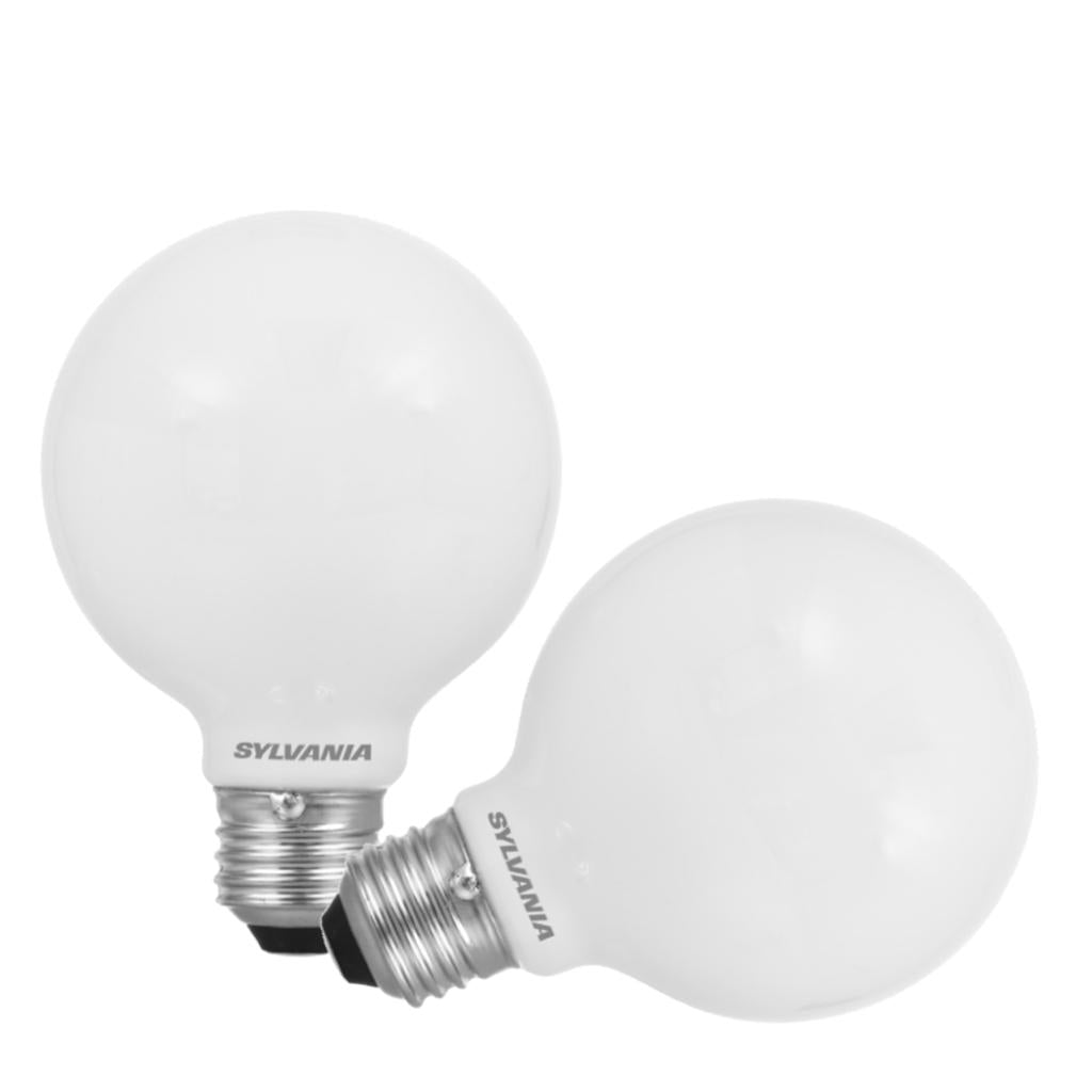 5.5 watt 120 volt G25 Medium Screw Base 3500K LED Light Bulb (2 Pack) 1