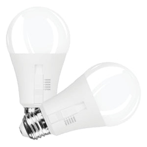 9 watt 120 volt A19 Medium Screw Base CCT Selectable LED Light Bulb (2 Pack) 1