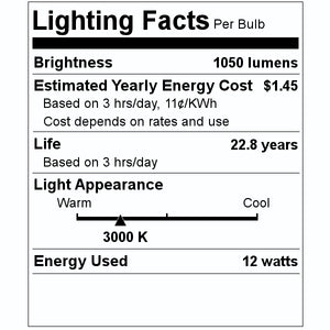 12 watt 120 volt PAR30LN Medium Screw Base 3000K Natural White Narrow Flood Dimmable Flood LED 2