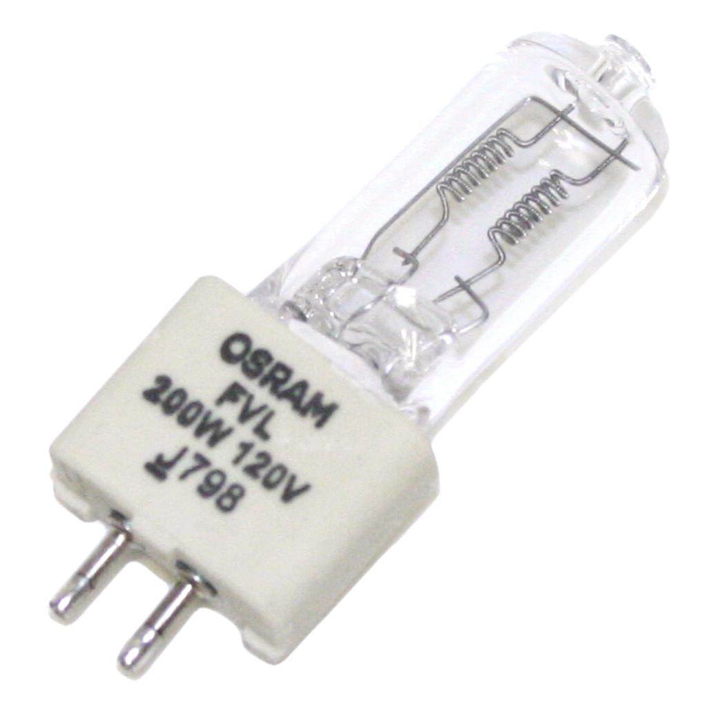 200 watt 120 volt T4 Miniature Bi-Pin Base #FVL 1