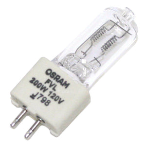 200 watt 120 volt T4 Miniature Bi-Pin Base #FVL 1