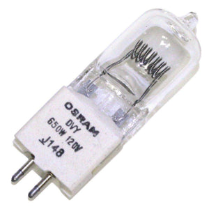 650 watt 120 volt T6 Bi-Pin Base #DVY 1