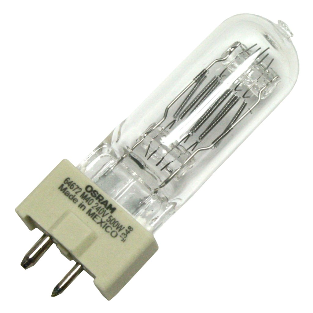 500 watt 240 volt T7 Bi-Pin Prefocus Base 2900K Warm White 1