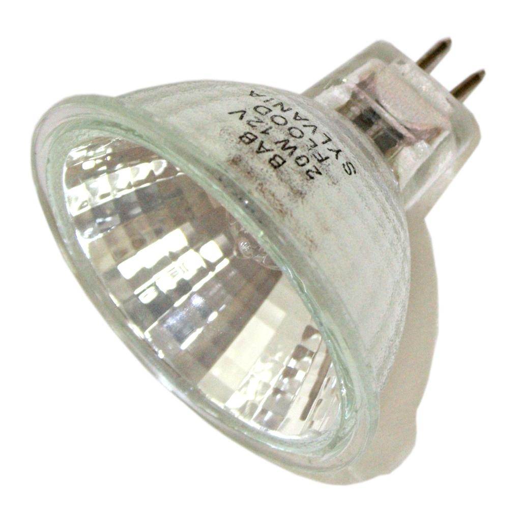 20 watt 12 volt MR16 Bi-Pin Base 3000K Natural White Clear Flood #BAB 1