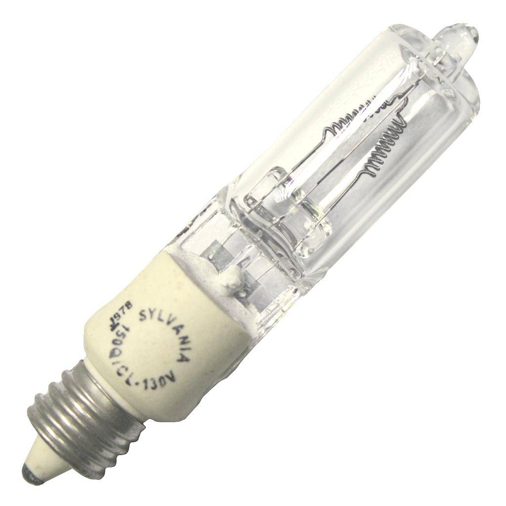 150 watt 130 volt T4 Miniature Candelabra Screw Base 3000K Natural White 1