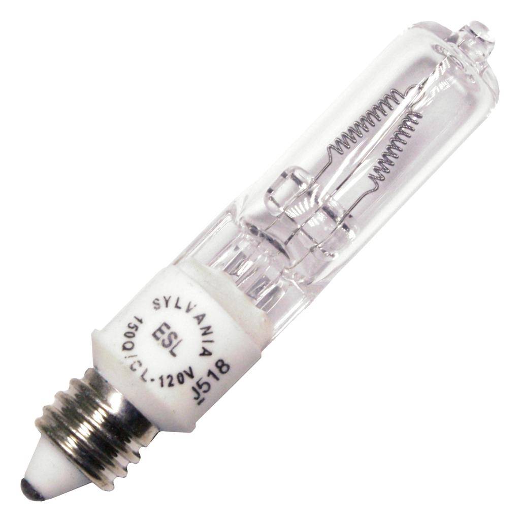 150 watt 120 volt T4 Miniature Candelabra Screw Base 3000K Natural White 1