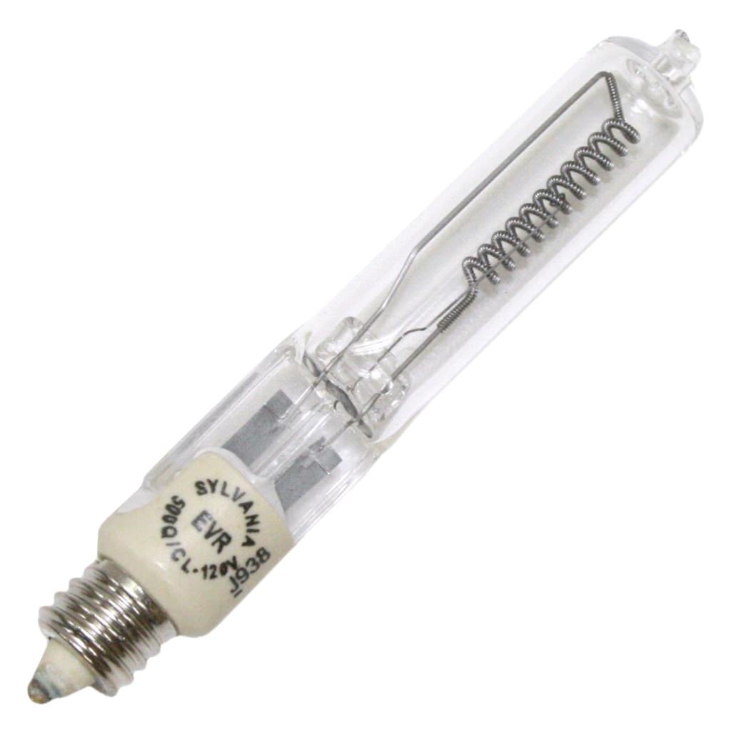 500 watt 120 volt T4 Miniature Candelabra Screw Base 3000K Natural White 1