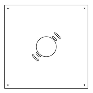 16" Canopy Fixture Mounting Plate 1