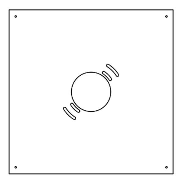 16" Canopy Fixture Mounting Plate 1