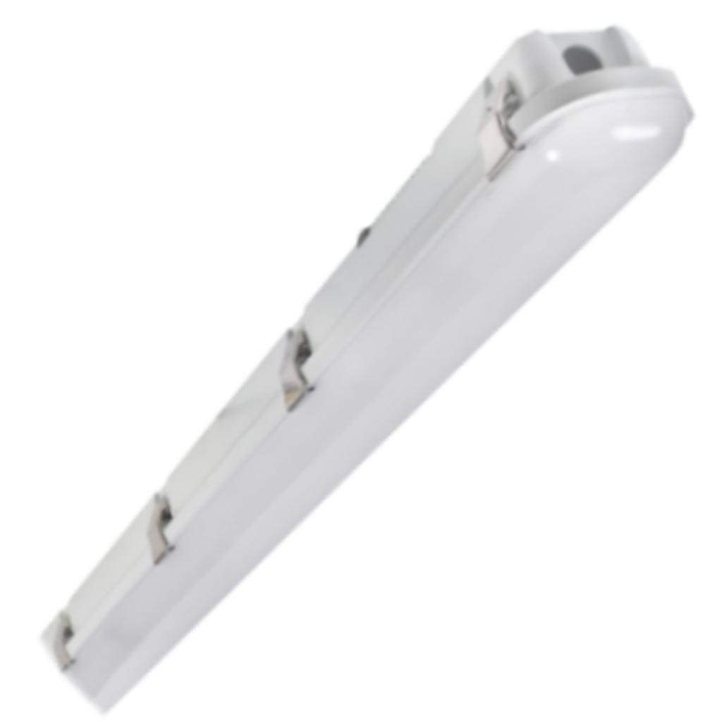 4' 39 watt 120/277 volt 4000K LED Grey/Frosted Vapor Tight Light Fixture 1
