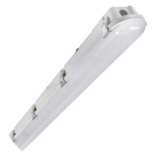 4' 39 watt 120/277 volt 4000K LED Grey/Frosted Vapor Tight Light Fixture 1