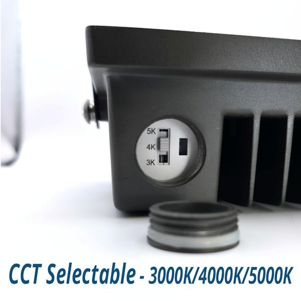 15 watt 120/277 volt CCT Selectable Bronze LED Slim Flood Dimmable 4