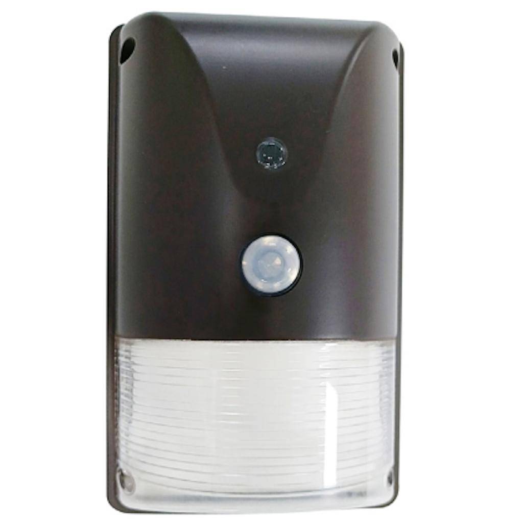 15 watt 120/277 volt CCT Selectable Dimmable  LED Wallpack with Photocell 1