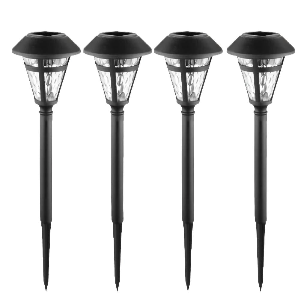 15" 3000K Daylight Sensor LED Solar Powered Path Light (4 Pack) 1