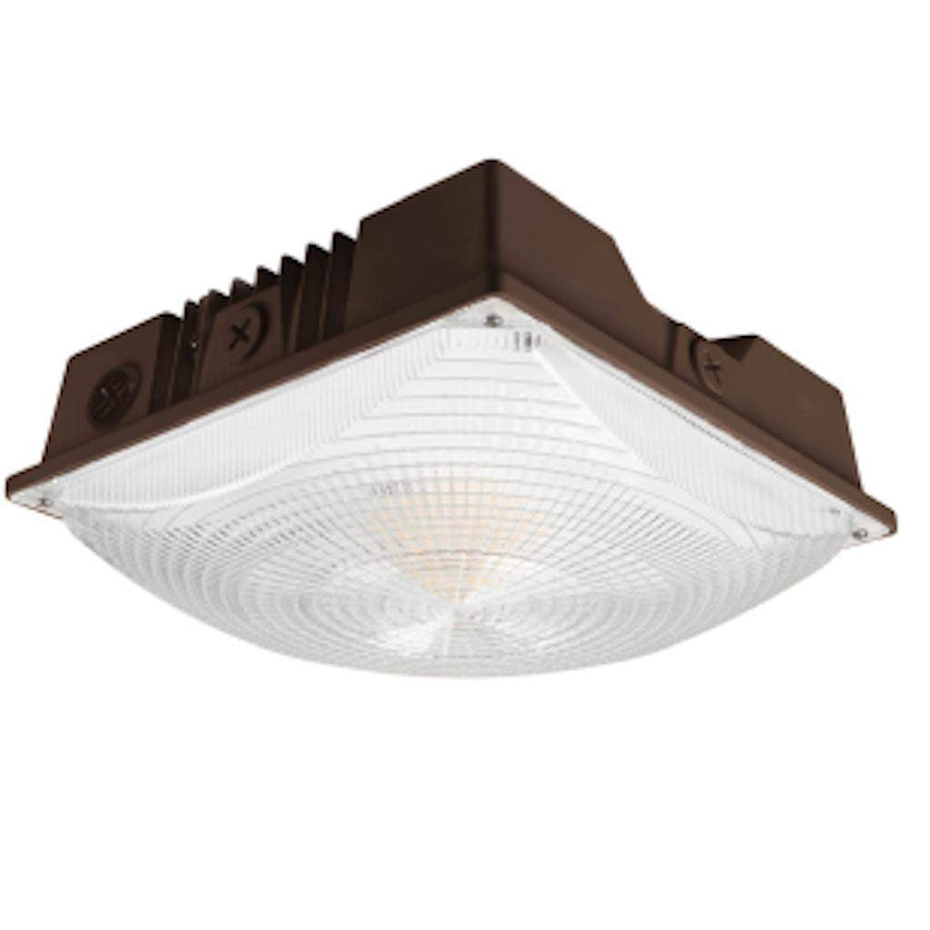 10/15/20 watt 120/277 volt CCT Selectable Bronze Finish Dimmable LED Canopy 1