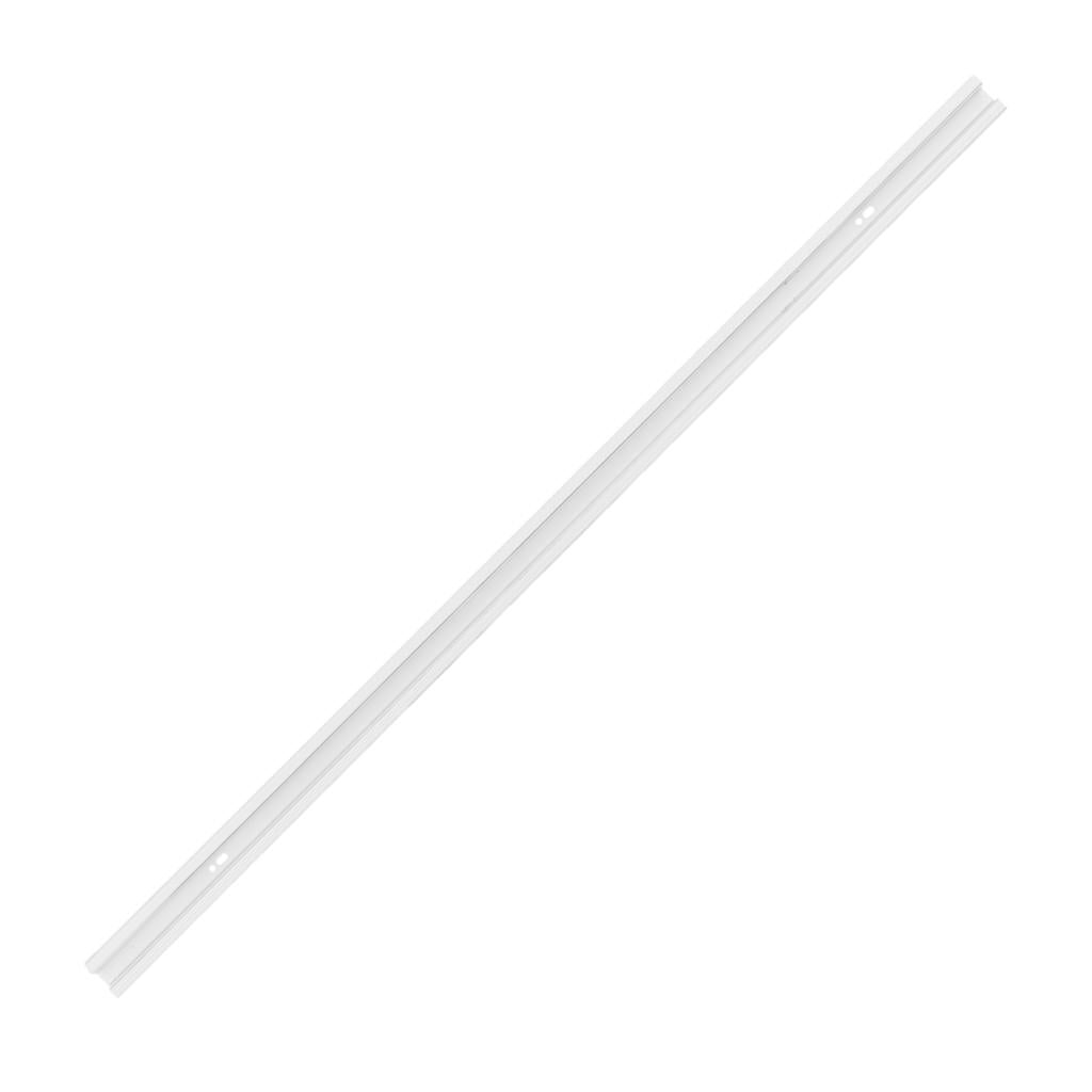 4' White 3 Line Single Phase Rail for LED Track Light 1