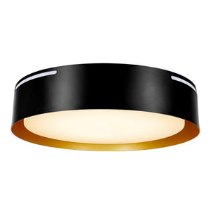 13" 42.5 watt 120 volt CCT Selectable Black & Gold Finish LED Fixture with Night Light 1