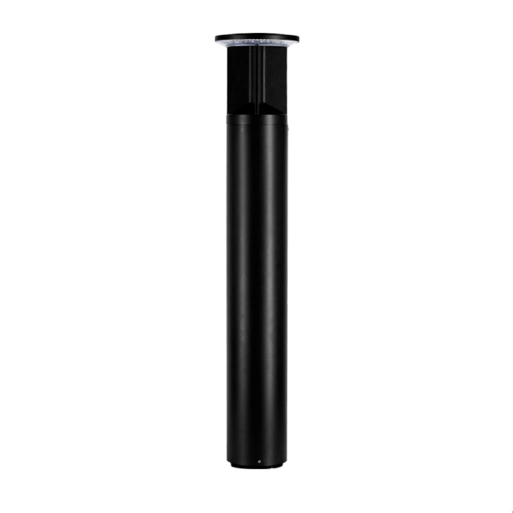 16/20/24 watt 120/347 volt CCT Selectable Black Finish Photocell OptiSelect Dimmable LED Bollard 1