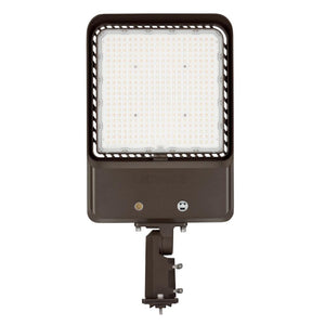 180/240/300 watt 277/480 volt CCT Selectable Bronze Universal Flexmount LED Area Light 1