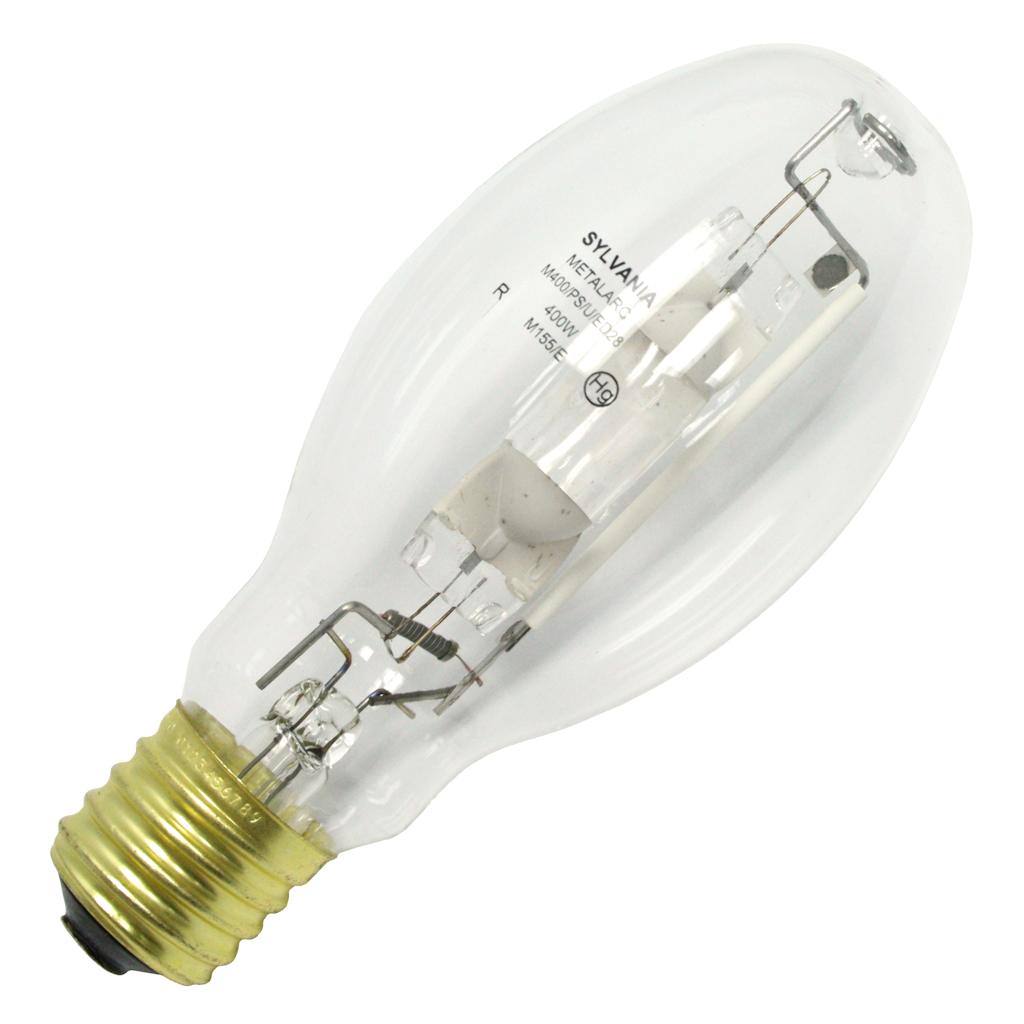 400 watt ED28 Mogul Screw Base 4000K Cool White Clear Metal Halide 1