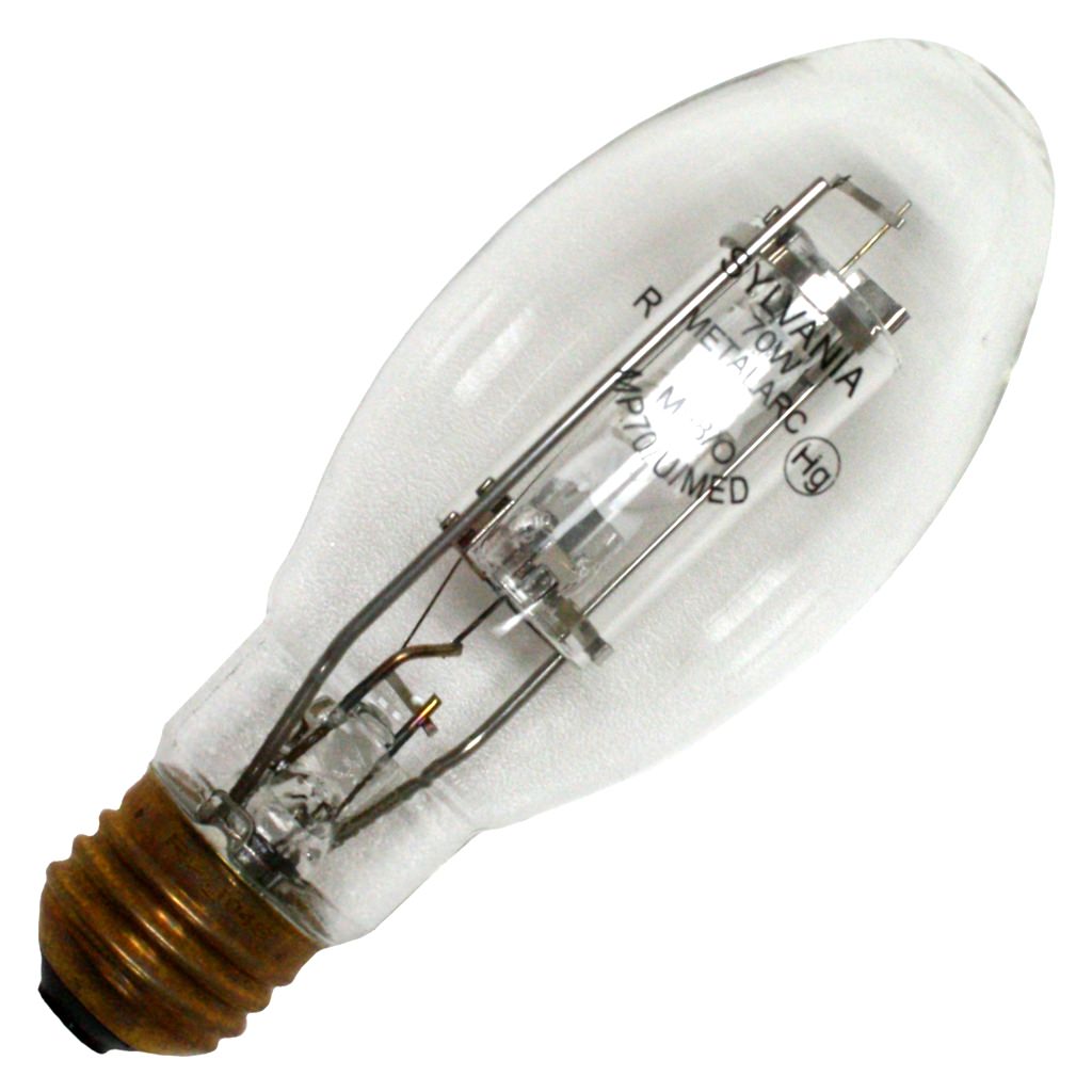 70 watt E17 Medium Screw Base 3000K Natural White Clear Metal Halide 1