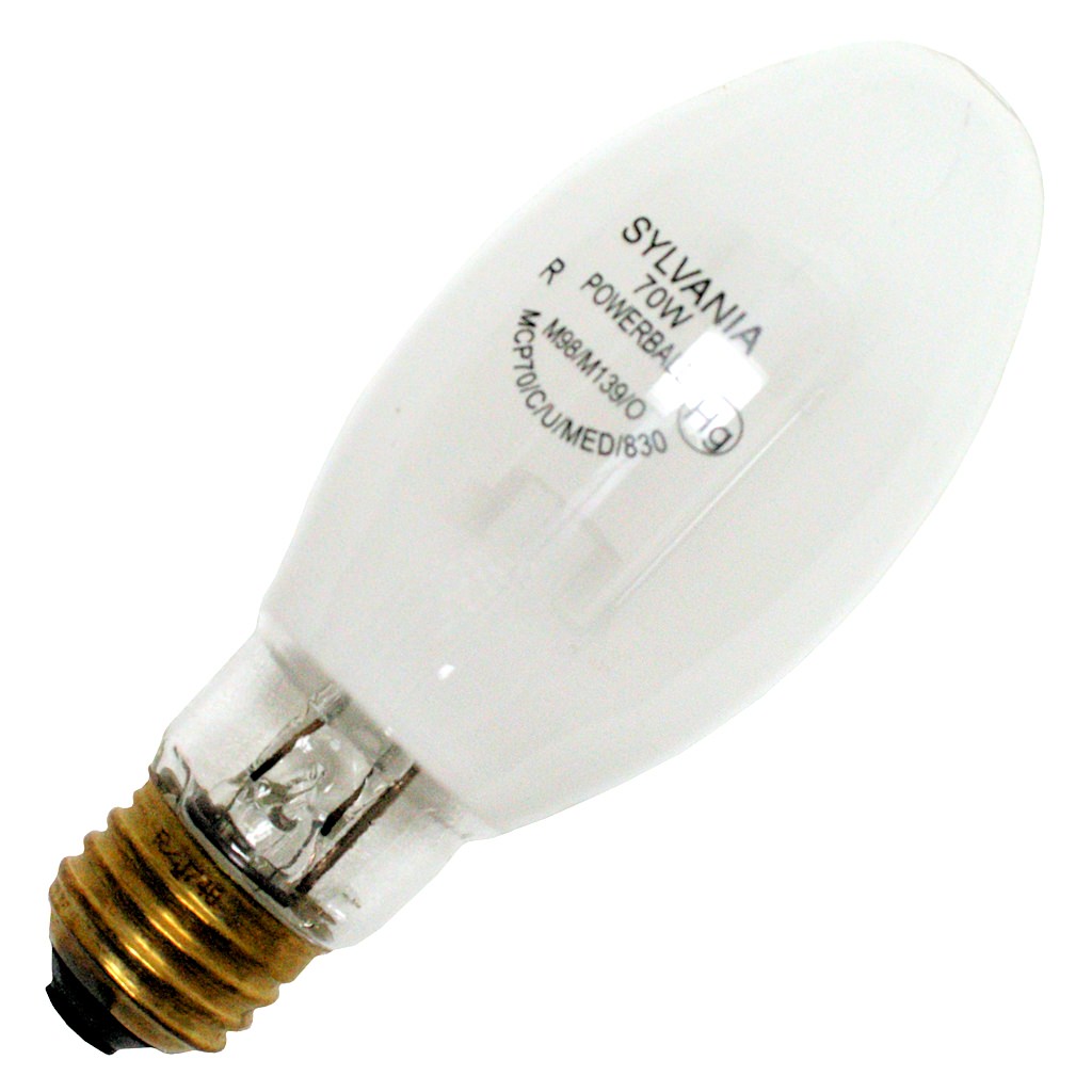 70 watt E17 Medium Screw Base 3000K Natural White Coated Metal Halide 1